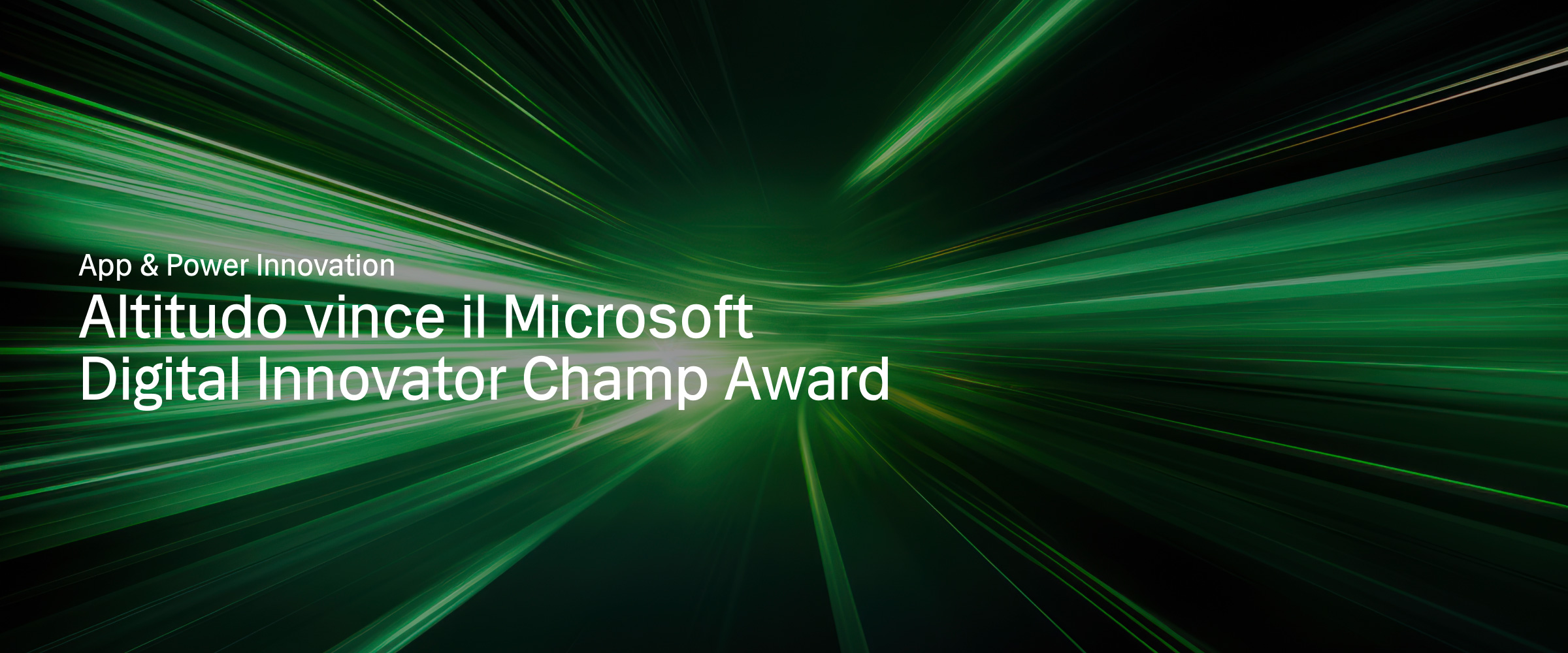 Altitudo vince il Digital Innovator Champ Award al Microsoft Partner Summit 2024